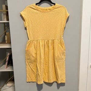 Cat & Jack Yellow Floral Kids Casual Dress